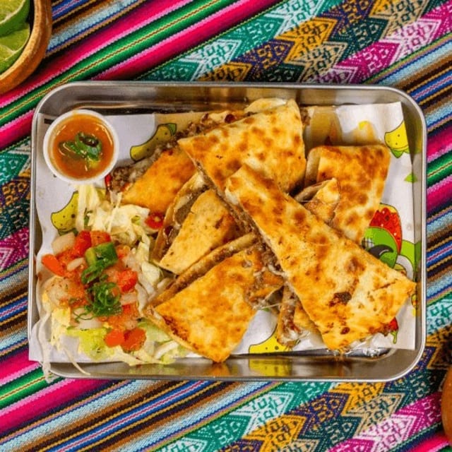 Buffalo Chop Chicken Quesadilla.