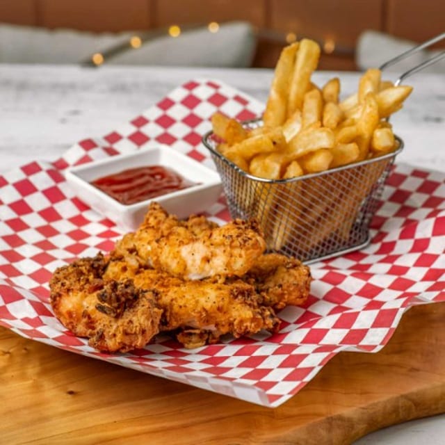 Butter-Milk Crispy Tenders & Fries.