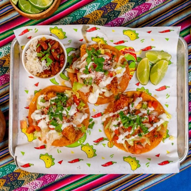 Buffalo Crispy Chicken Tacos.