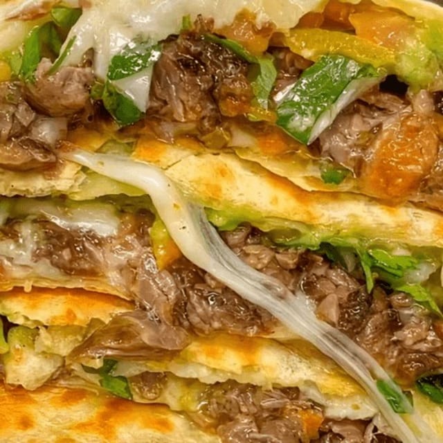 Wood-Fired Ribeye Steak Quesadilla.